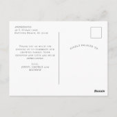 Minimalistisch Elegant 3 foto's dank u Baby Briefkaart (Achterkant)