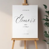 Minimalistisch Elegant 40e Welkom Verjaardag Poste Poster