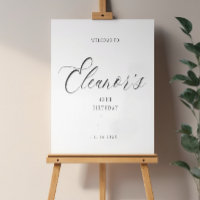 Minimalistisch Elegant 40e Welkom Verjaardag Poste