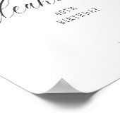 Minimalistisch Elegant 40e Welkom Verjaardag Poste Poster (Hoek)