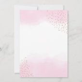 Minimalistisch Elegant Ballerina Shoes Bow Baby sh Bedankkaart (Achterkant)