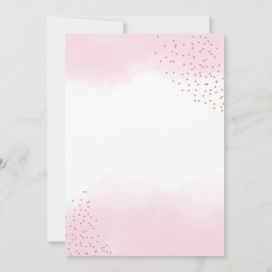 Minimalistisch Elegant Ballerina Shoes Bow Baby sh Bedankkaart (Achterkant)