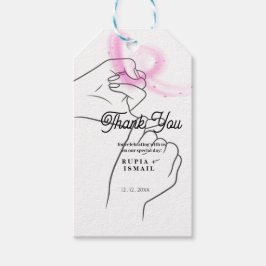 Minimalistisch Elegant Bedank Geschenk Cadeaulabel