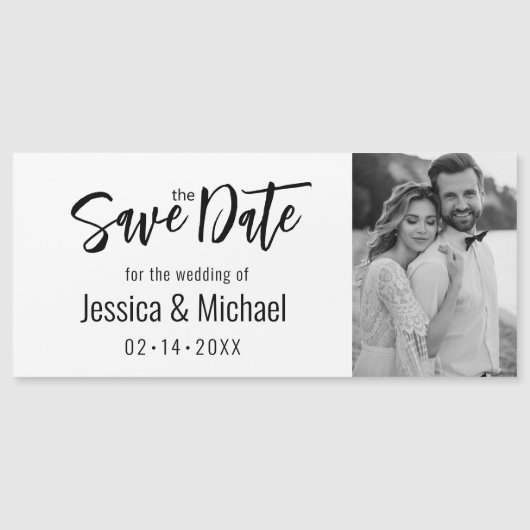 Minimalistisch Elegant Bewaar de datum (Voorkant)