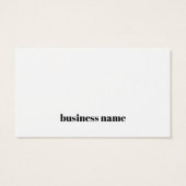 Minimalistisch elegant Black Faux Silver Hartelijk Visitekaartje (Achterkant)