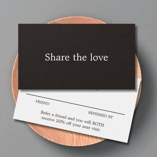 Minimalistisch Elegant Black White Beauty Salon Visitekaartje