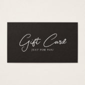 Minimalistisch Elegant Black White Beauty Salon Visitekaartje (Voorkant)