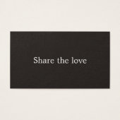 Minimalistisch Elegant Black White Beauty Salon Visitekaartje (Voorkant)