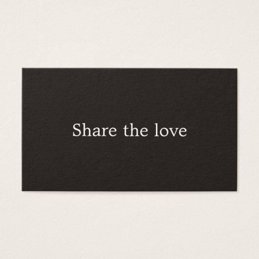 Minimalistisch Elegant Black White Beauty Salon Visitekaartje (Voorkant)