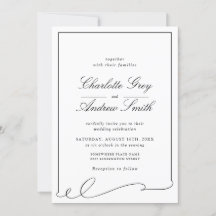 Minimalistisch Elegant Black & White Wedding