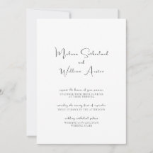 Minimalistisch Elegant Black & White Wedding