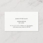 Minimalistisch Elegant Blauw Gouden Spelden Haar S Visitekaartje (Achterkant)