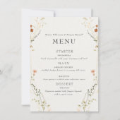 Minimalistisch Elegant Bloemen Uitnodiging voor he (Voorkant)