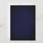 Minimalistisch Elegant Blue Bold Font Photo Wedden Save The Date (Achterkant)