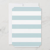 Minimalistisch Elegant Blue Boy Baby shower Kaart (Achterkant)
