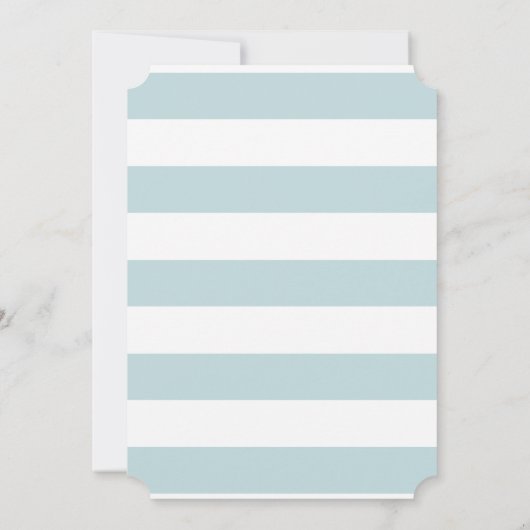 Minimalistisch Elegant Blue Boy Baby shower Kaart (Achterkant)