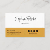 Minimalistisch Elegant Boho - Custom Professional Visitekaartje (Achterkant)