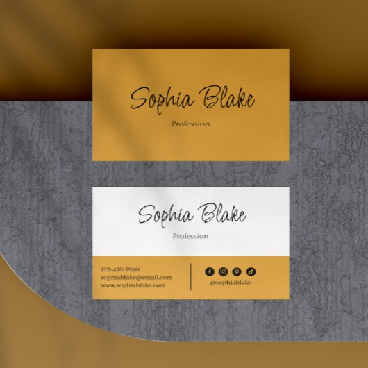 Minimalistisch Elegant Boho - Custom Professional Visitekaartje