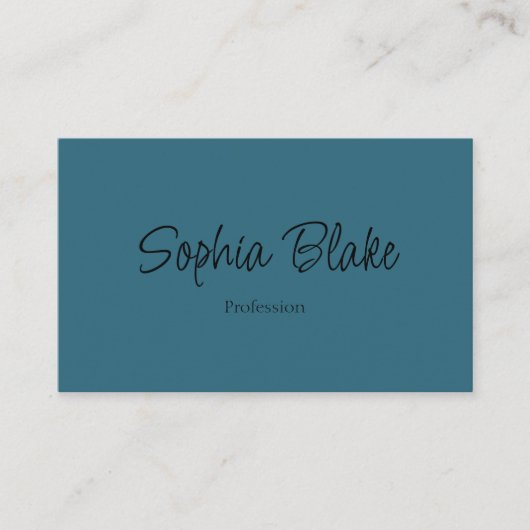 Minimalistisch Elegant Boho - Custom Professional Visitekaartje (Voorkant)