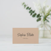 Minimalistisch Elegant Boho - Custom Professional Visitekaartje (Staand voorkant)
