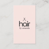 Minimalistisch Elegant Bord Roos Vetgedrukte Schaa Visitekaartje (Voorkant)