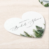 Minimalistisch elegant bos rustiek vrijgezellenfee kartonnen onderzetters (Gekanteld)