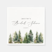 Minimalistisch elegant bos rustiek vrijgezellenfee servet (Voorkant)