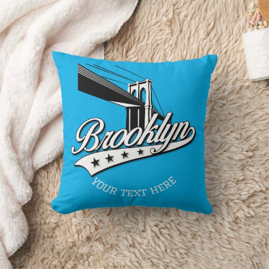 Minimalistisch Elegant Brooklyn Bridge-ontwerp Kussen (Deken)