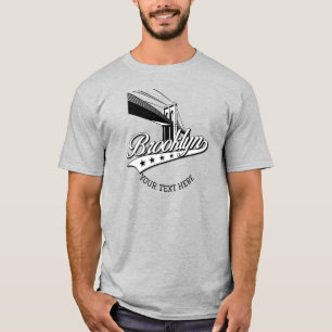 Minimalistisch Elegant Brooklyn Design Grey Shirt