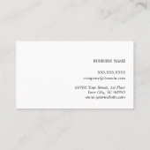 Minimalistisch Elegant Brown White Attorney for La Visitekaartje (Achterkant)