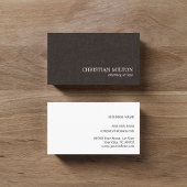 Minimalistisch Elegant Brown White Attorney for La Visitekaartje