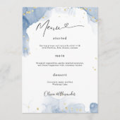Minimalistisch Elegant Bruiloft Menu Poster Bruilo (Voorkant)
