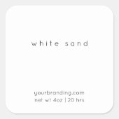 Minimalistisch Elegant Candle Cosmetische Sticker  (Voorkant)