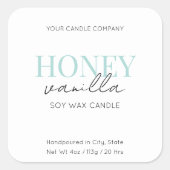 Minimalistisch Elegant Candle Cosmetische Sticker (Voorkant)