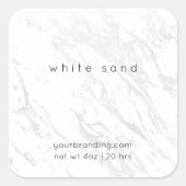 Minimalistisch Elegant Candle Cosmetische Sticker  (Voorkant)