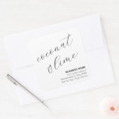 Minimalistisch Elegant Candle Cosmetische Sticker  (Envelop)