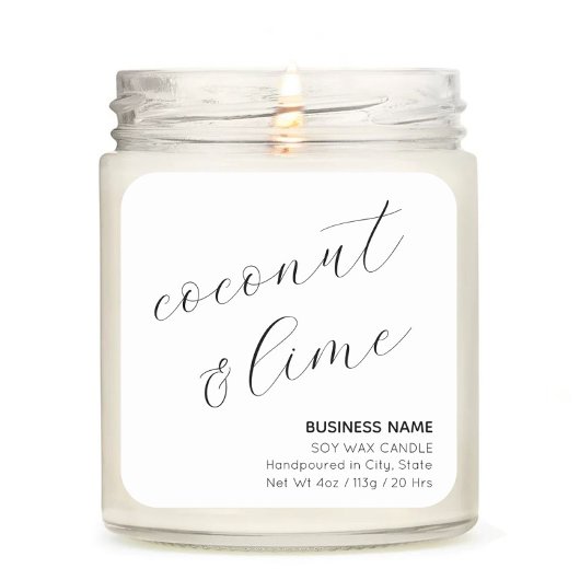 Minimalistisch Elegant Candle Cosmetische Sticker 