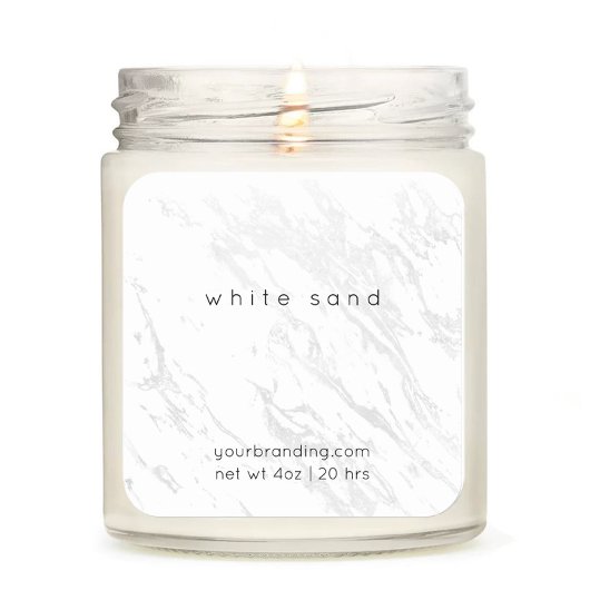 Minimalistisch Elegant Candle Cosmetische Sticker 