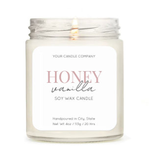 Minimalistisch Elegant Candle Cosmetische Sticker 