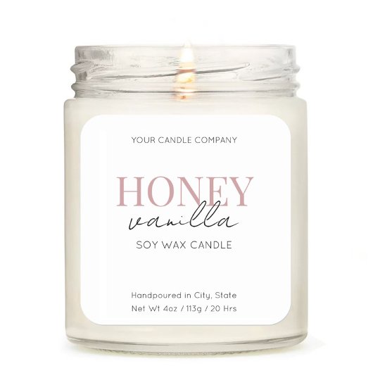 Minimalistisch Elegant Candle Cosmetische Sticker 