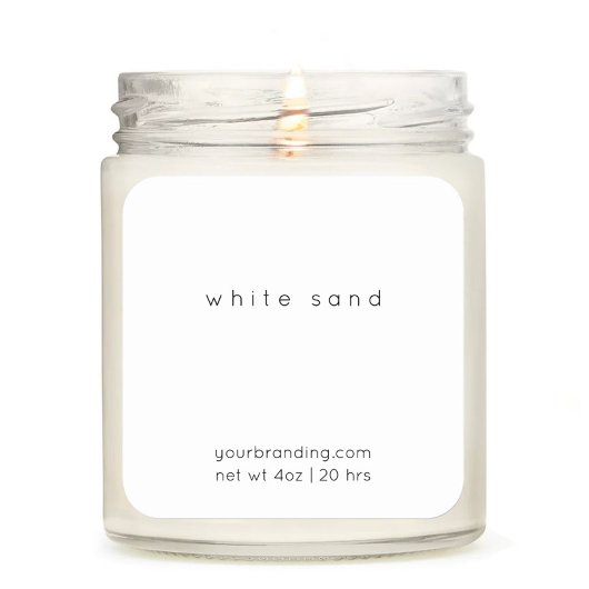 Minimalistisch Elegant Candle Cosmetische Sticker 