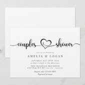 Minimalistisch Elegant Chic | Koppels Vrijgezellen Kaart (Voorkant / Achterkant)