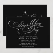 Minimalistisch Elegant Chic | repetitie diner Kaart (Voorkant / Achterkant)