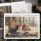 Minimalistisch Elegant Custom Kerstmis Eenvoudige Feestdagenkaart