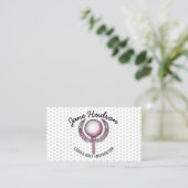 Minimalistisch Elegant Dames Golf Design Visitekaartje (Staand voorkant)
