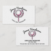 Minimalistisch Elegant Dames Golf Design Visitekaartje (Voorkant / Achterkant)