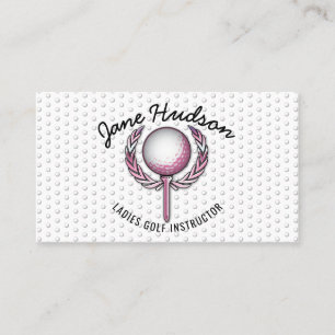 Minimalistisch Elegant Dames Golf Design Visitekaartje