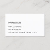 Minimalistisch Elegant Dark Faux Copper Lines Atto Visitekaartje (Achterkant)