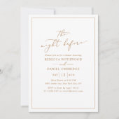 Minimalistisch & elegant de avond ervoor kaart (Voorkant)