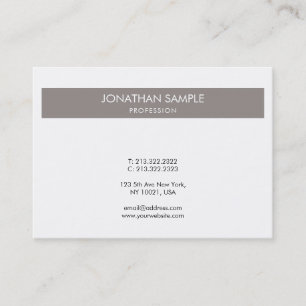 Minimalistisch elegant design bruin rendement visitekaartje